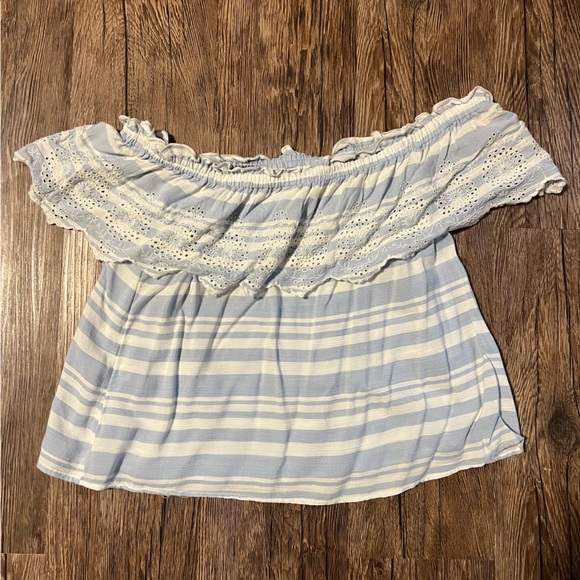 American Eagle off-shoulder striped top, size M - Picture 1 of 2